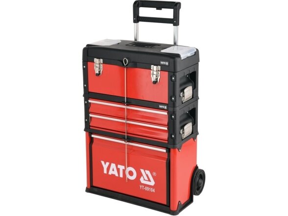 Yato 3-piece tool trolley with tools, 78 pieces 3 Yato 3-piece tool trolley with tools, 78 pieces 3