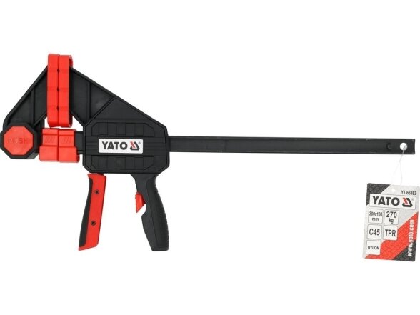 Yato quick-release clamps, F-type, 300 mm, 270 kg 4